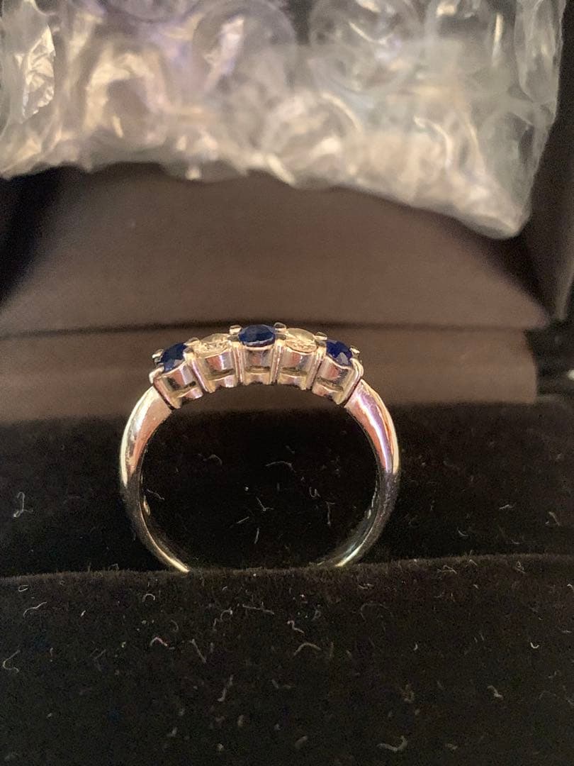 サファイア.ダイヤリング美品