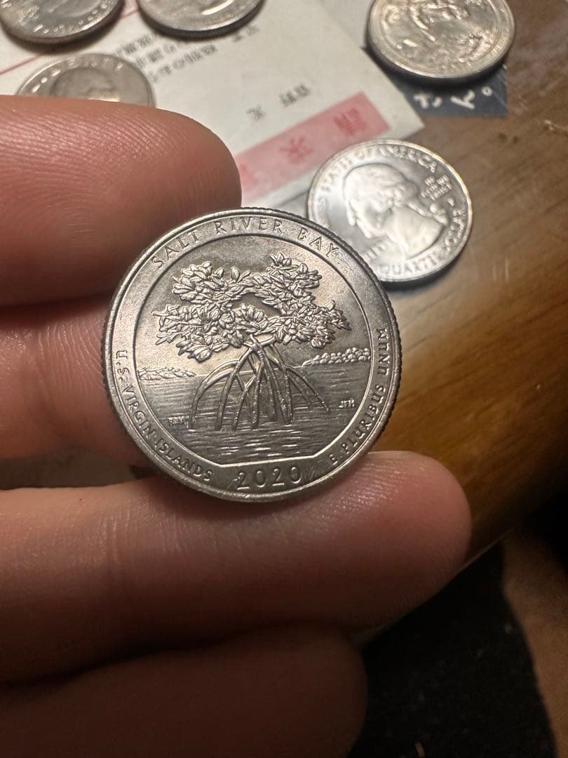 2020年発行アメリカのソルトリバーベイ国立歴史公園記念25セント硬貨P