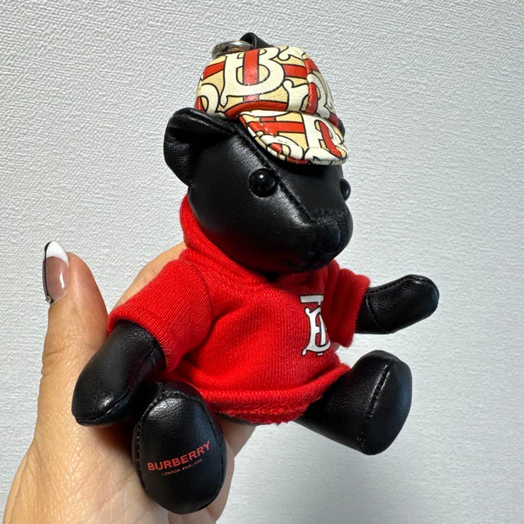 BURBERRY 帽子付きテディベア　キーホルダー　トーマス