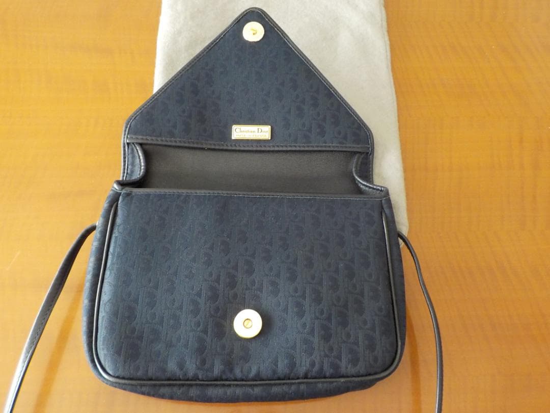 Christian Dior ネイビー ショルダーバッグ