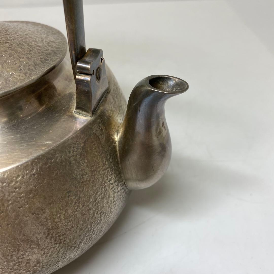 純銀刻印　槌目　銀瓶　387g トウオ　東さ7-0607☆2F