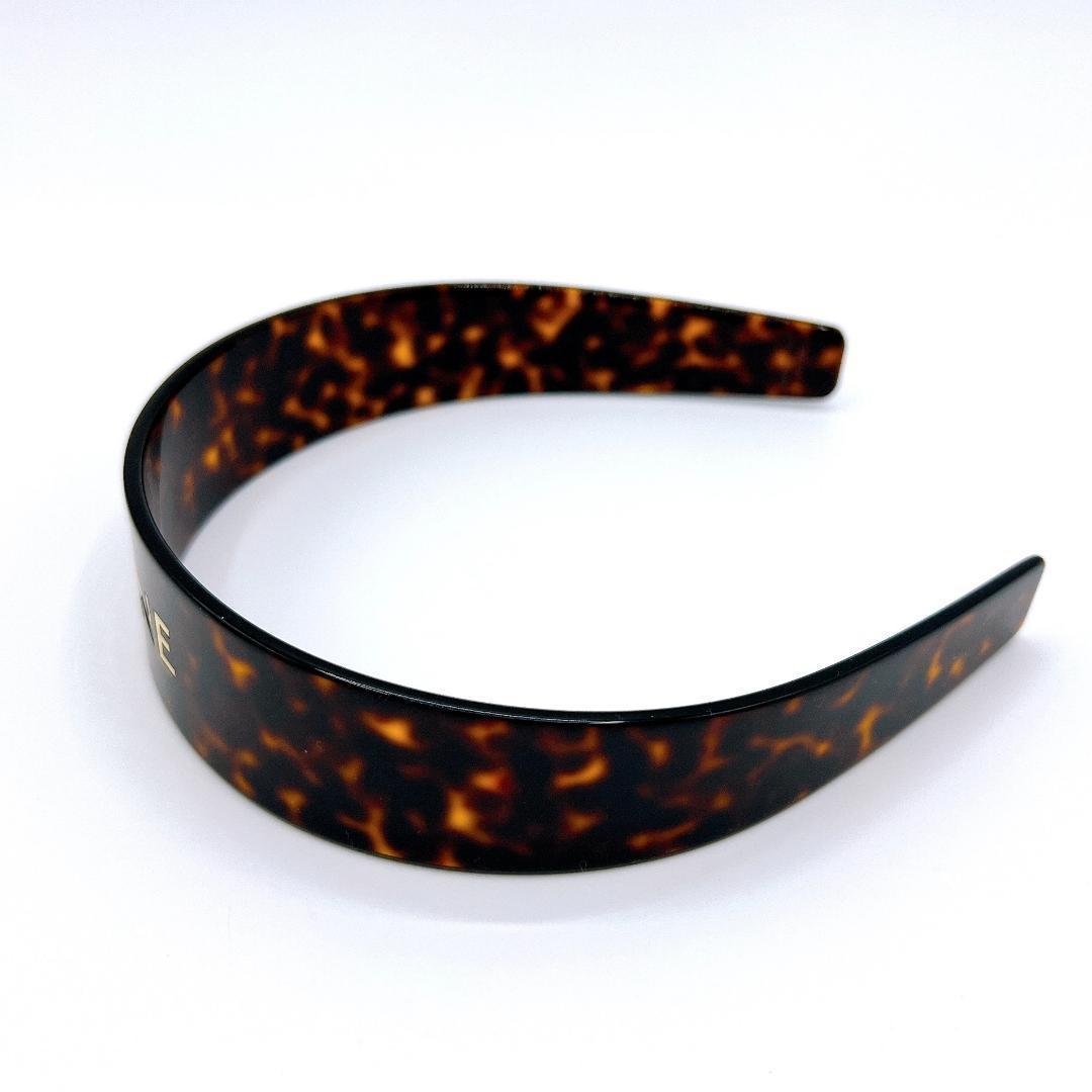 セリーヌ プラスチック ロゴ カチューシャ CELINE ブラウン - メルカリ