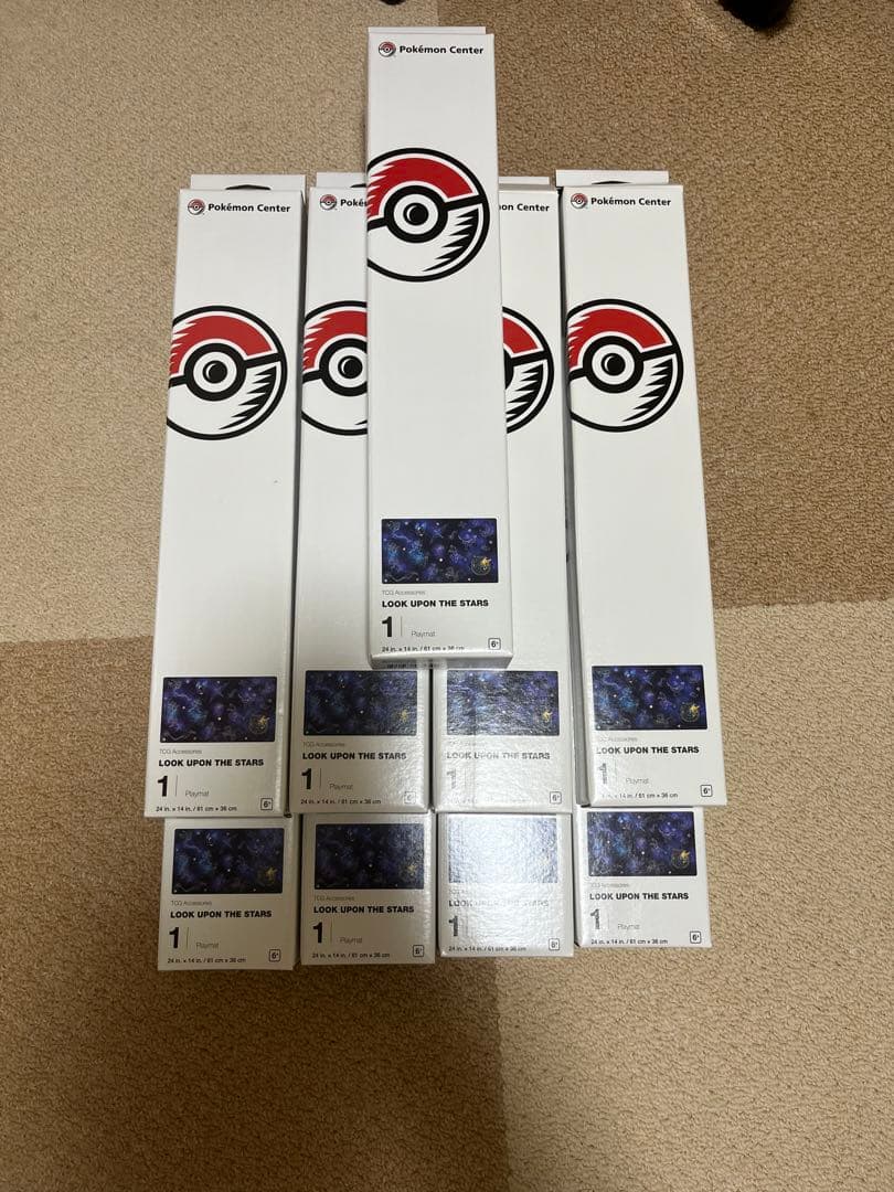 wcs2023 星を見てピカチュウ  星空  プレイマット 未開封 9点セット
