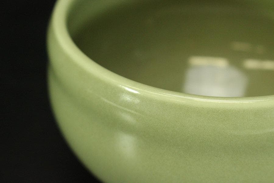 飛青磁 建水 煎茶 亀水 美品(メ1135)