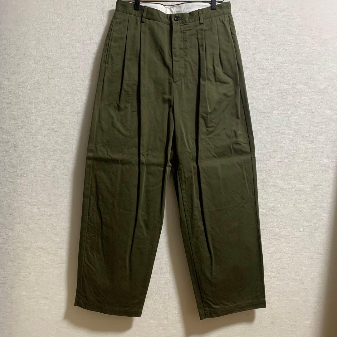 A.PRESSE Chino Trousers チノトラウザーズ Olive 2