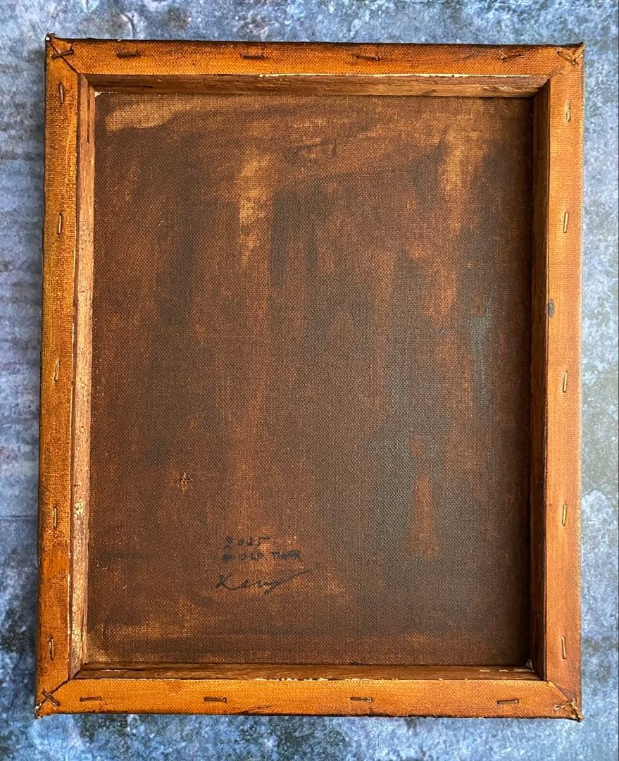 原画/抽象画/モダンアート/インテリア/アクリル画 OLD TIGER(虎波)