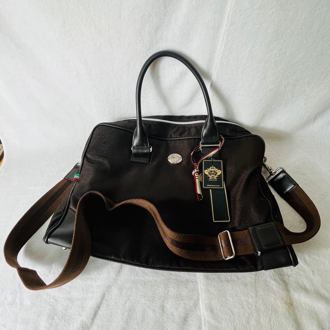 オロビアンコ 2way トートバッグ ショルダーバッグ 茶色 本革 タグ付き