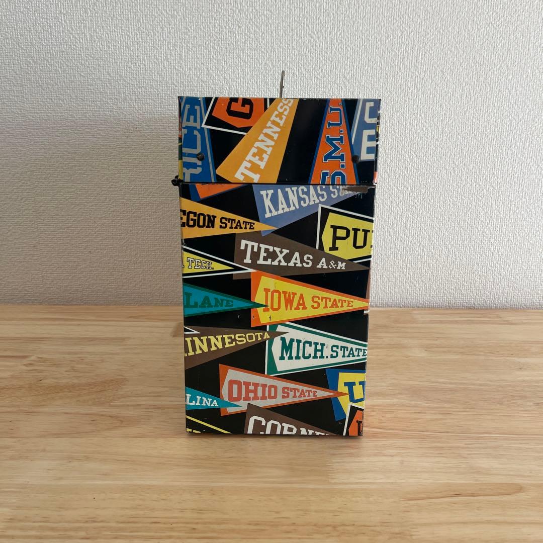 60's カレッジ ペナント レコードボックス ヴィンテージ