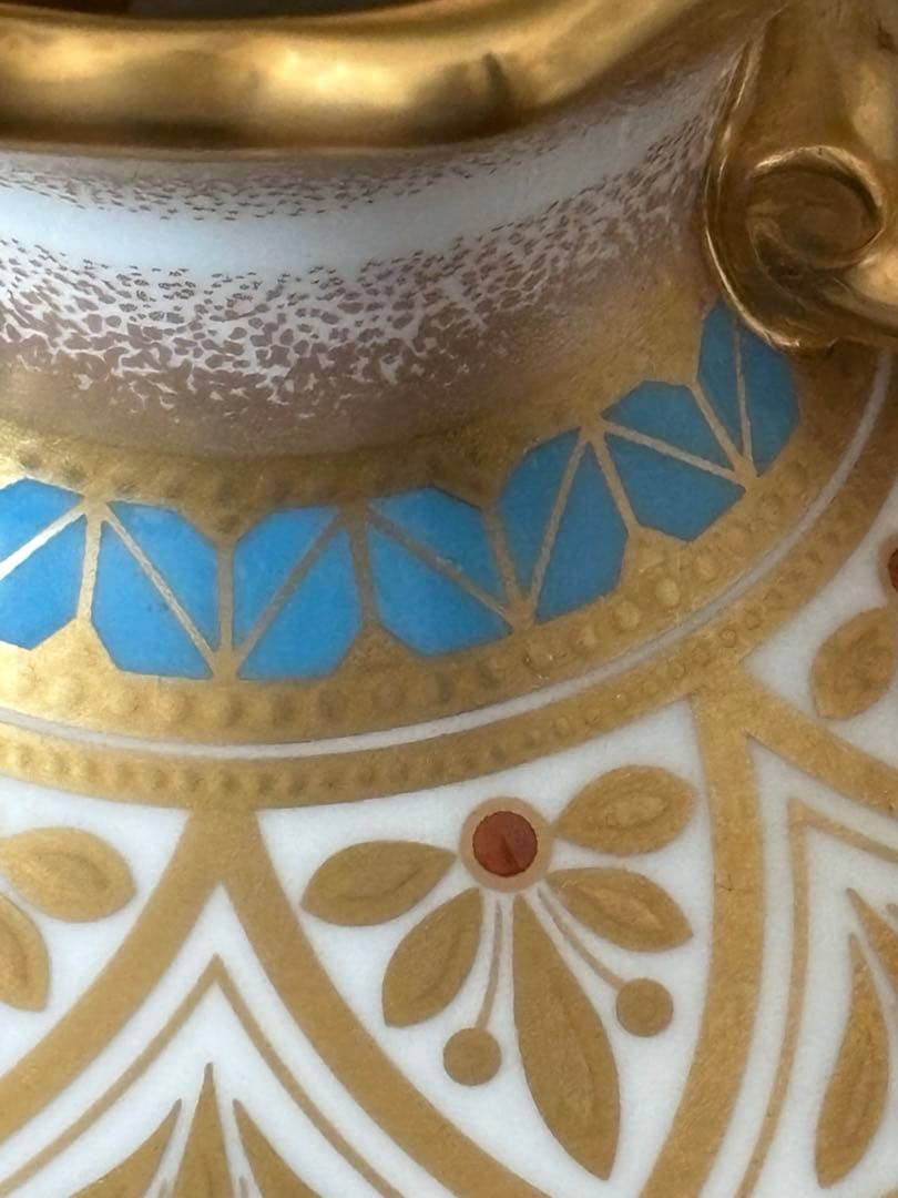 Noritake 美術品 花瓶 瑠璃金彩葡萄盛 52922 希少品 共箱付 美品