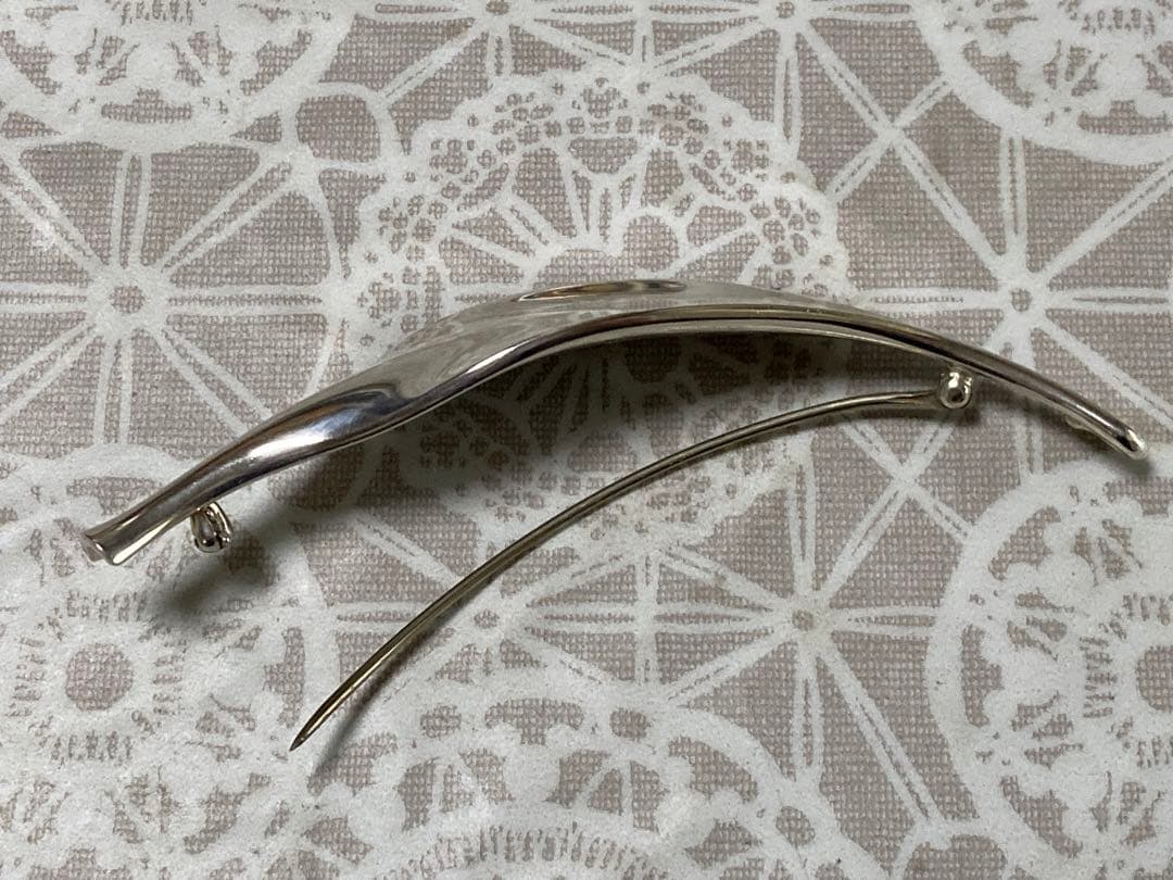 GEORG JENSEN ジョージジェンセン リーフモチーフ ブローチ N