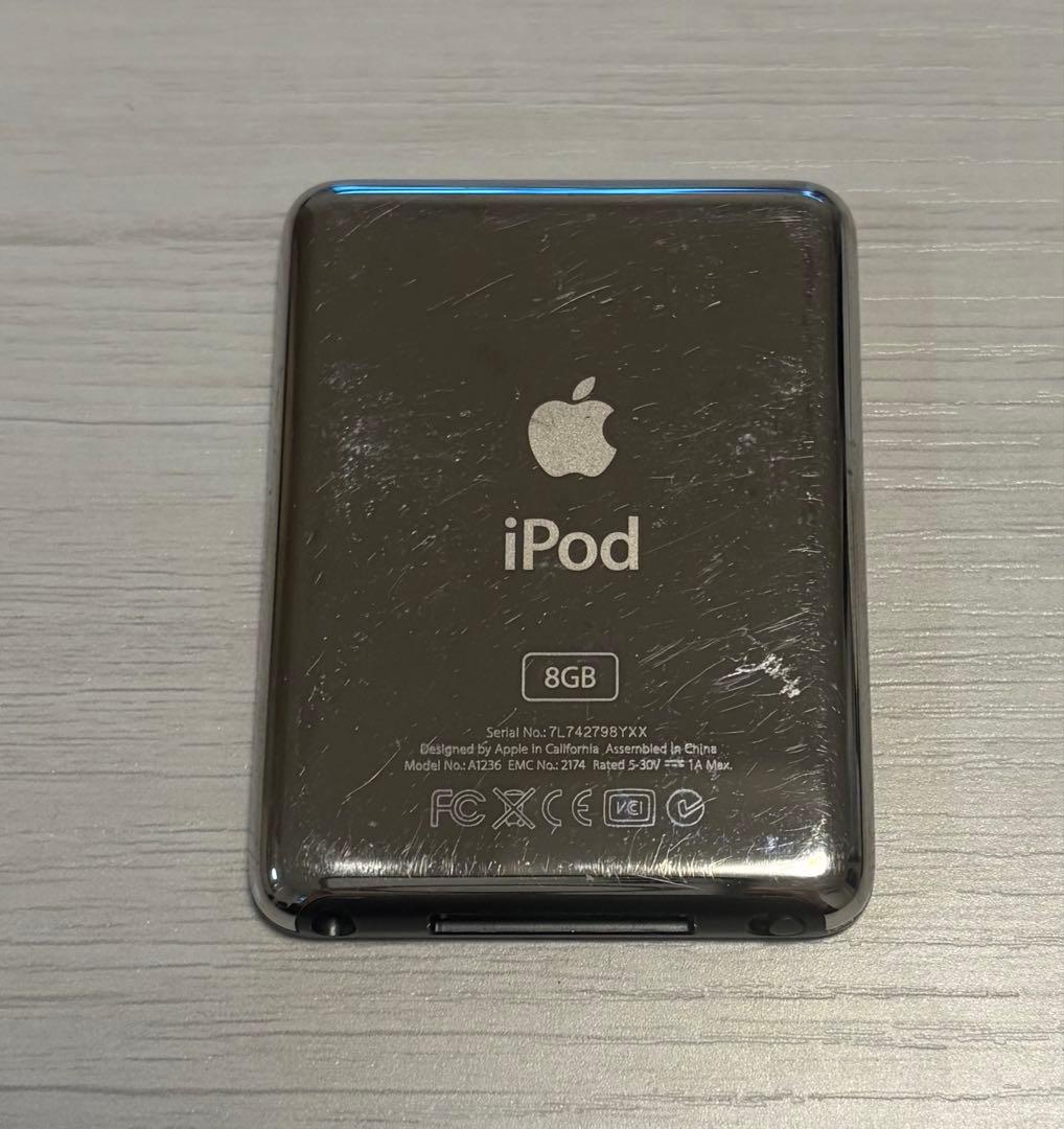 Apple iPod nano（第3世代）8GB USBケーブル付き 動作確認済