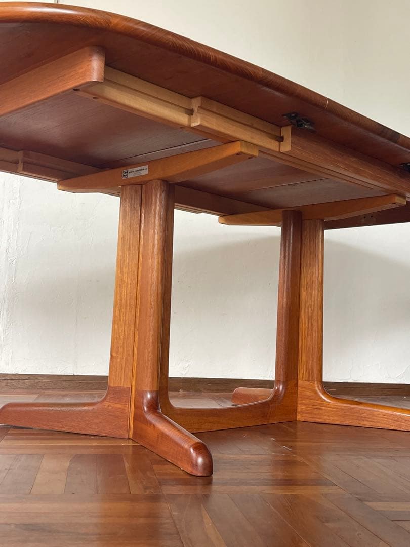 北欧 デンマーク ヴィンテージ gudme チーク エクステンション テーブル