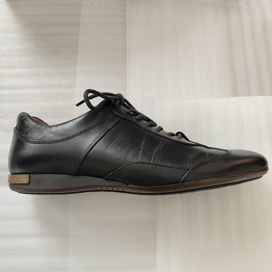 【美品】大塚製靴レザースニーカー　HS-6009ジェントル　ブラック　24EEE