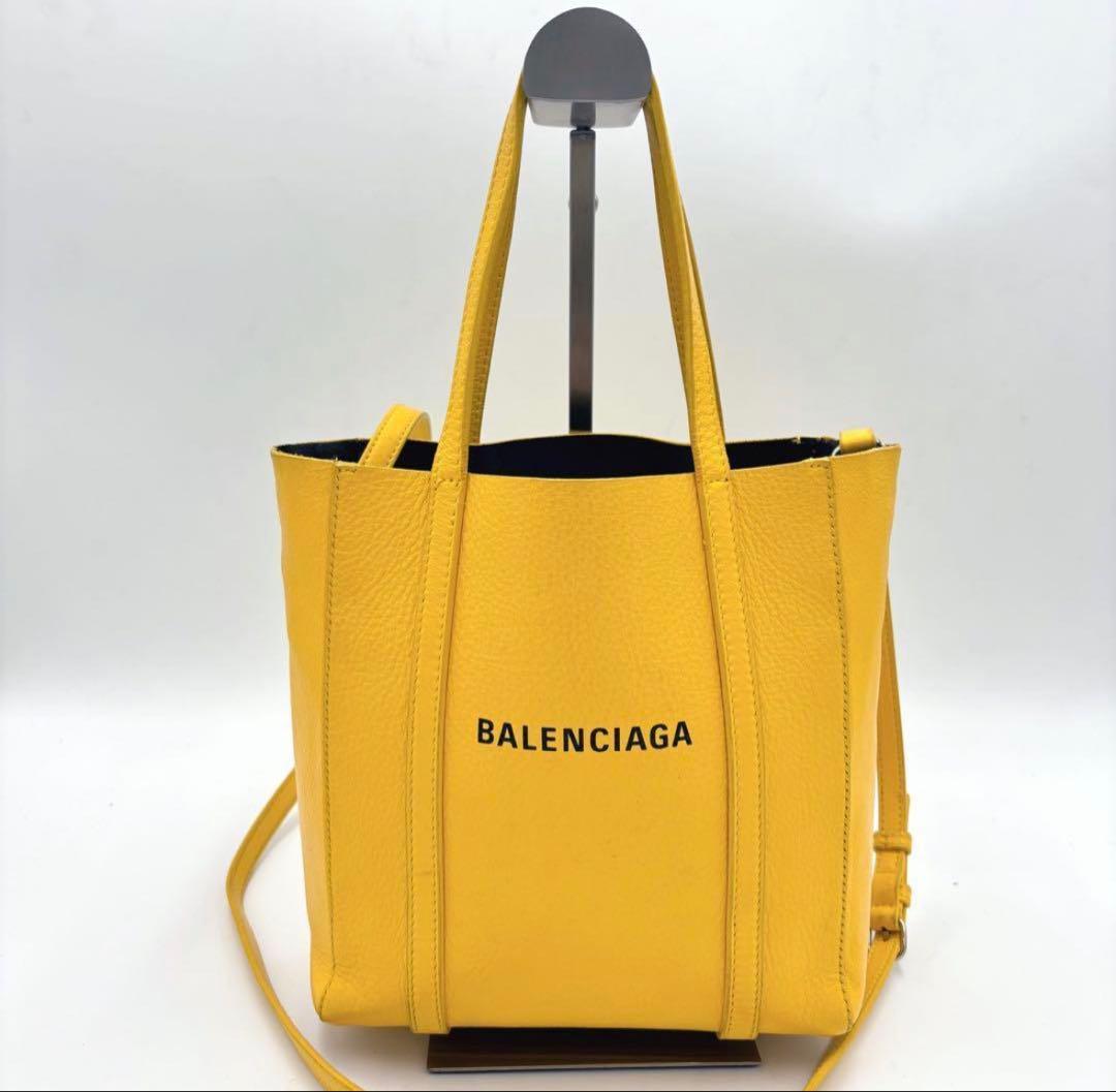 バレンシアガ エブリデイ トートバッグXXS 2way ハンドバッグ イエロー