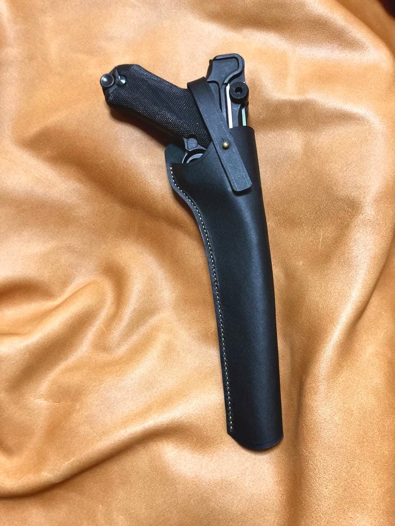 ルガーP08 8インチ用 右利きレザーホルスター No.593 ルガーP08 8インチ用 右利きレザーホルスター No.593