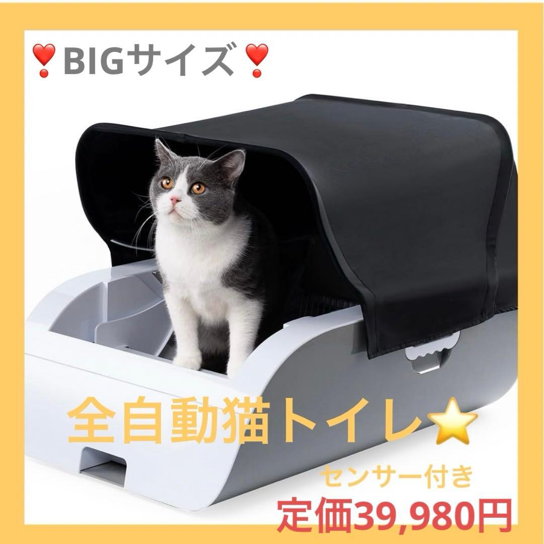 猫トイレ自動清掃 消臭 内蔵バッテリー付き ✨自動猫トイレ✨ 内蔵