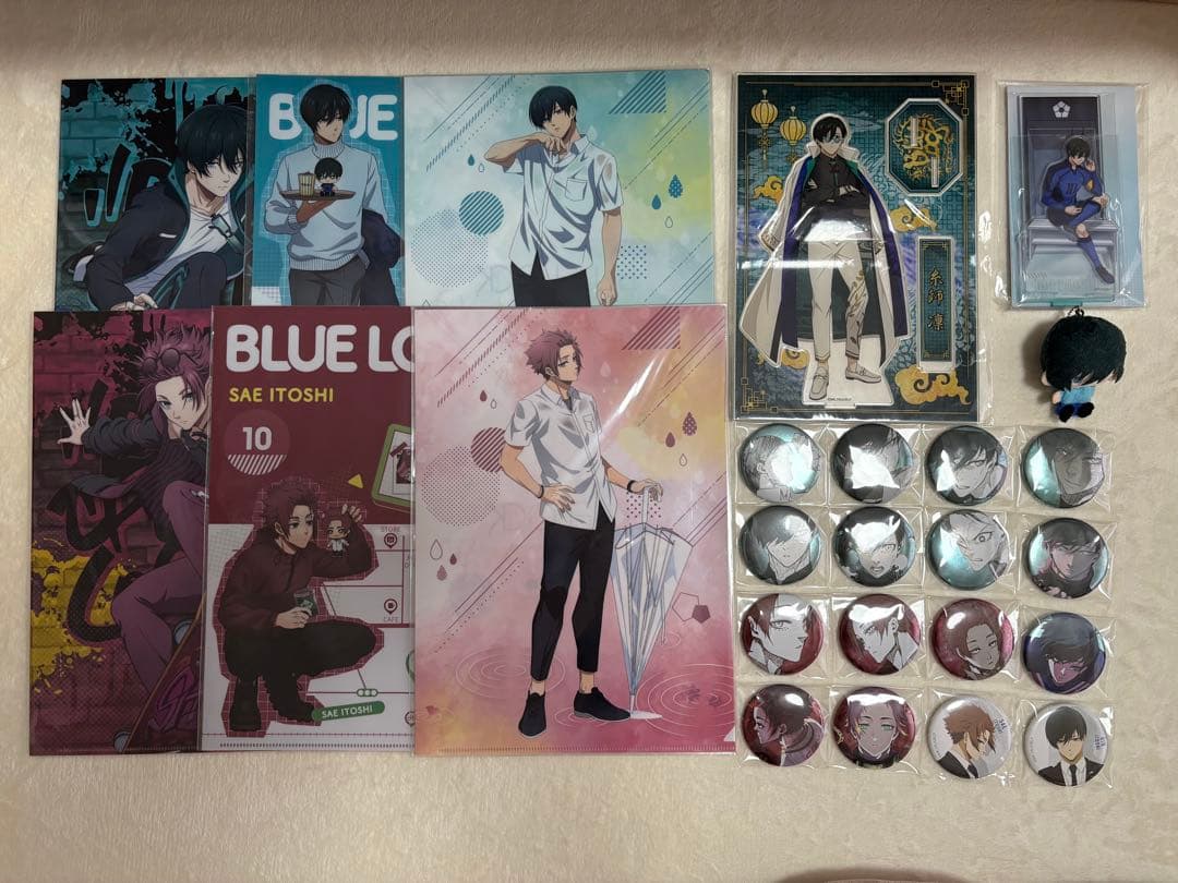 ブルーロック ブルロ 糸師凛 糸師冴 クリアファイル アクスタ 缶バッジ