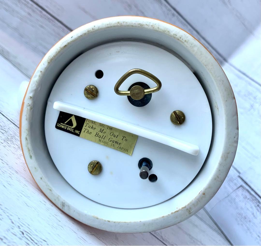 Schmid製　チャーリーブラウン　オルゴール　マグカップ　スヌーピー