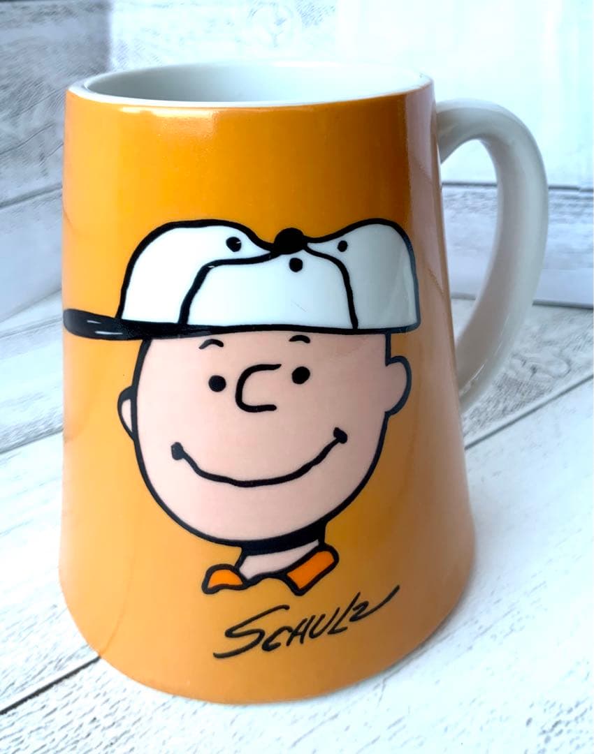 Schmid製　チャーリーブラウン　オルゴール　マグカップ　スヌーピー