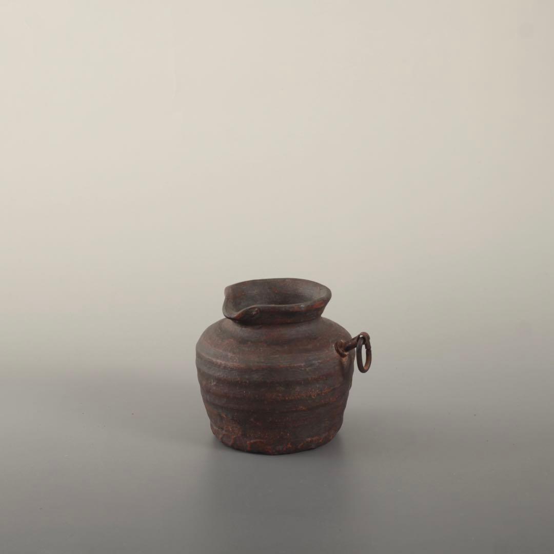 古備前 雀口 掛花入 小徳利 古備前鳶口 古美術 古道具 アンティーク 備前徳利