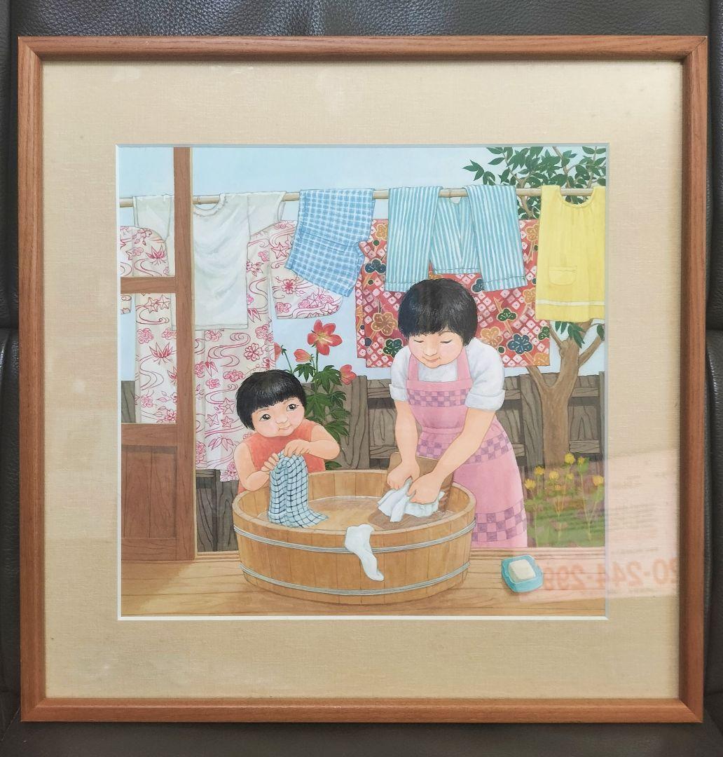 布絵作家　山田圭子「水彩画　懐かしい昔の光景」
