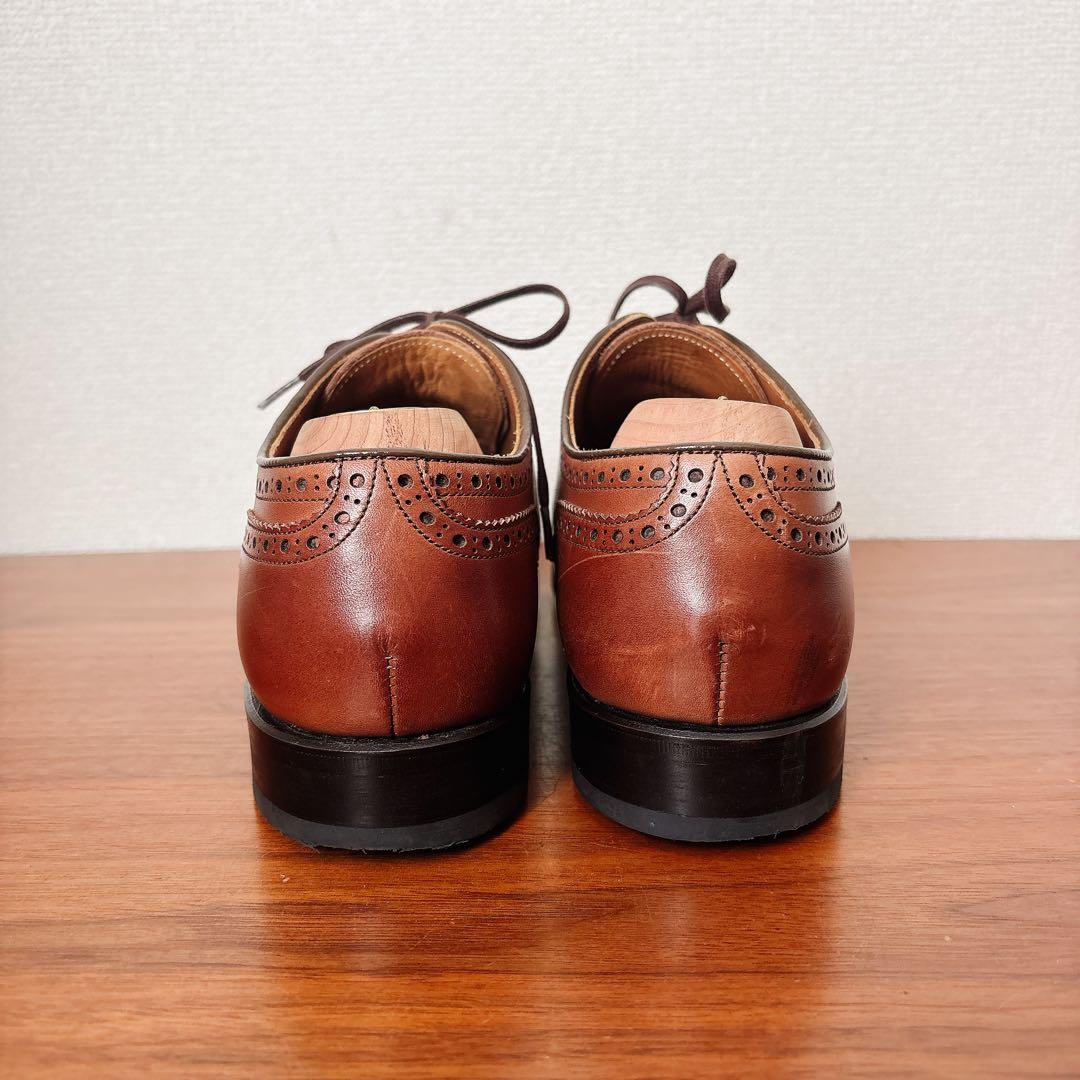 美品 REGAL 外羽根 メダリオン ストレートチップ ブラウン 25㎝