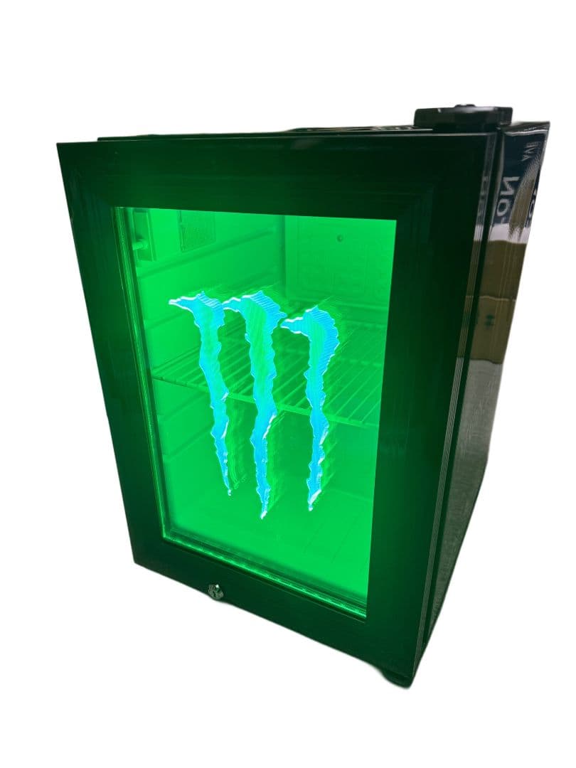 モンスター エナジー Monster Energy 冷蔵庫 グリーン LED