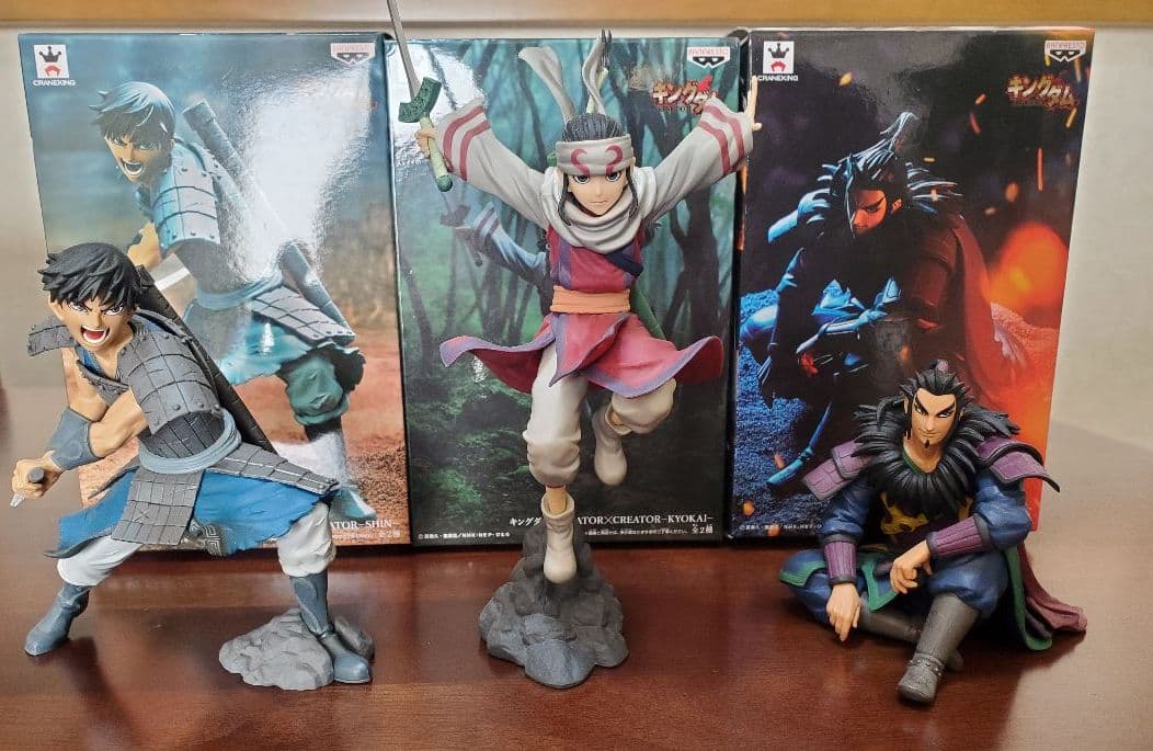 キングダムフィギュア 信、羌瘣、桓騎セット