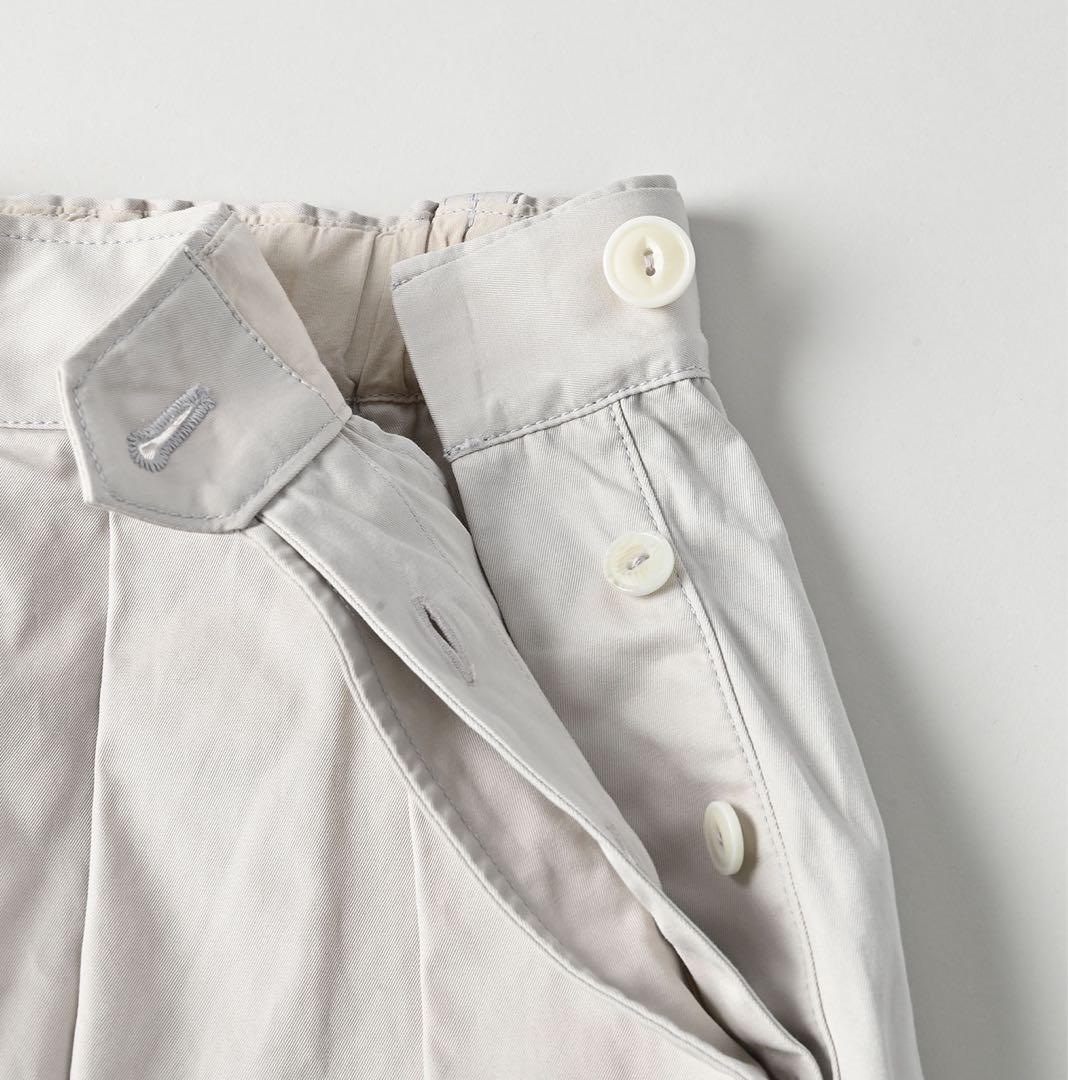 新品 45R 薄ギャバのブルマパンツ キュロット アンティークホワイト