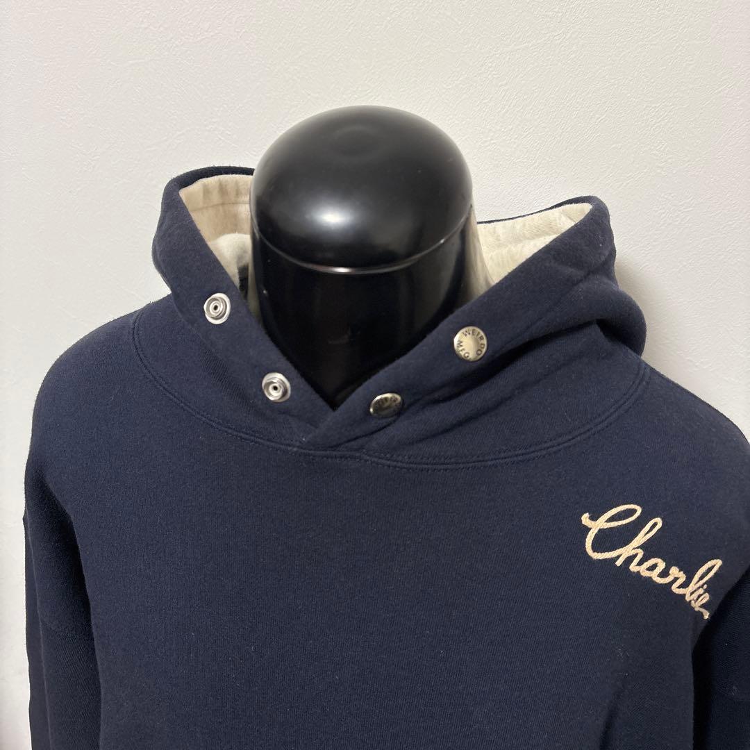 WEIRDO ウィアード 40'S スナップ スウェットパーカー　ネイビー　M