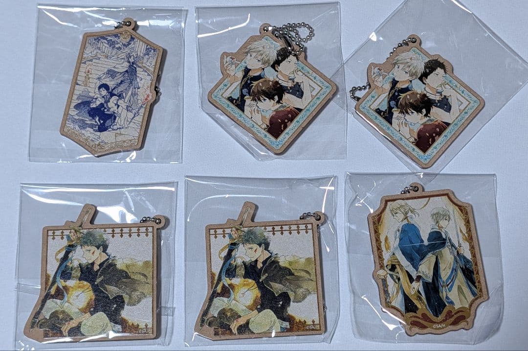 専用赤髪の白雪姫 漫福ガチャ モーテルキーホルダー +ウッド