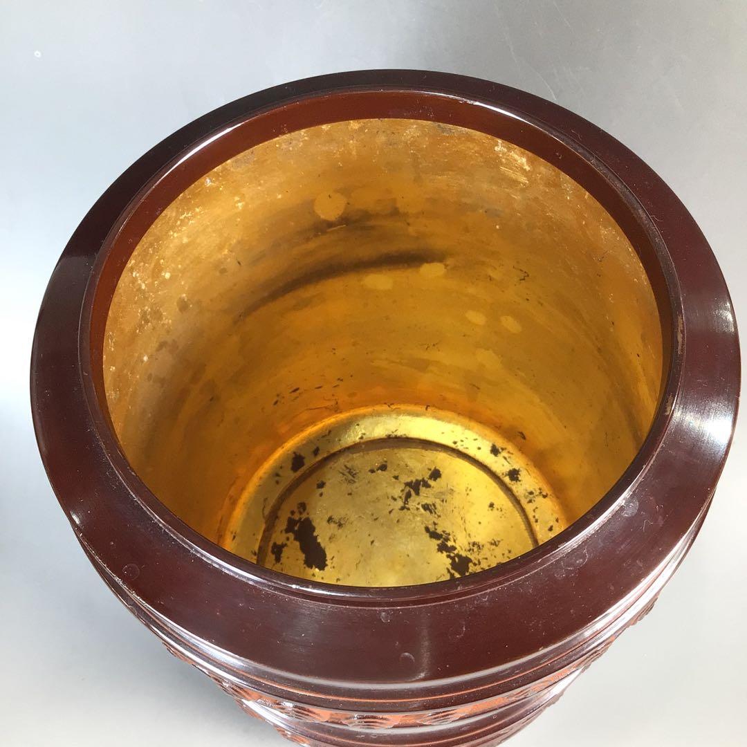 Ｎ９９１　皆具　『金工師　剛章造』『唐銅皆具』『水指　建水　蓋置　杓立』　共箱