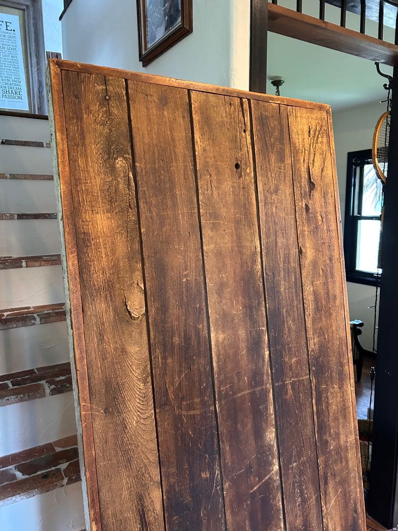 週末１０％OFF！希少一点物⭐︎送料込み⭐︎アンティークテーブル 輸入古材天板