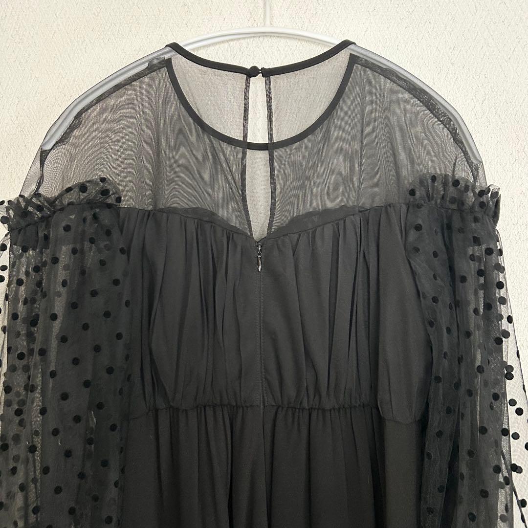 【ANDRESD】flocky dot pants dress