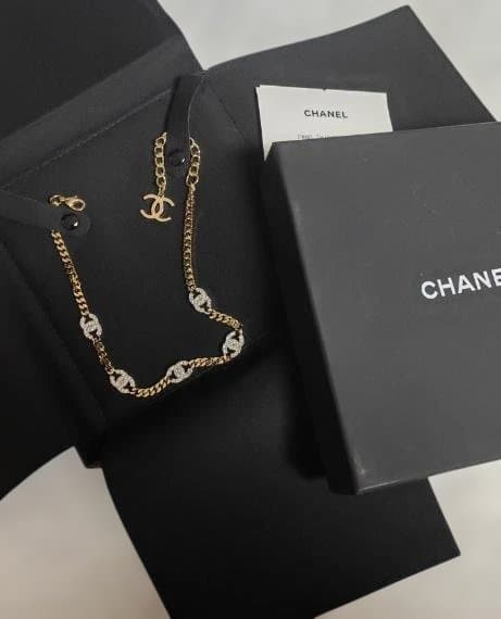 極美品 CHANEL CCマーク チェーンチョーカー ネックレス