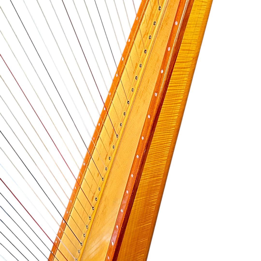 青山ハープ AOYAMA 140D 36弦　アイリッシュハープ　レバー　虎杢