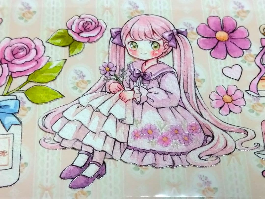 J514＃春之小熊(PET)能猫日记切り売り海外人物マステ女の子