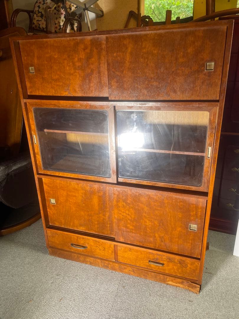 楽天市場】和風 茶箪笥 レトロ 食器棚 収納棚 中古 タンス 茶棚 たんす