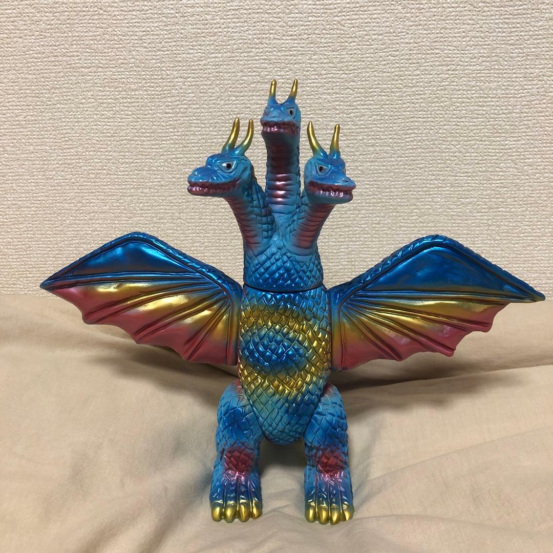 ブルマァク キングギドラ ブルー 2023/ゴジラ/ソフビ 開封 ブルマァク
