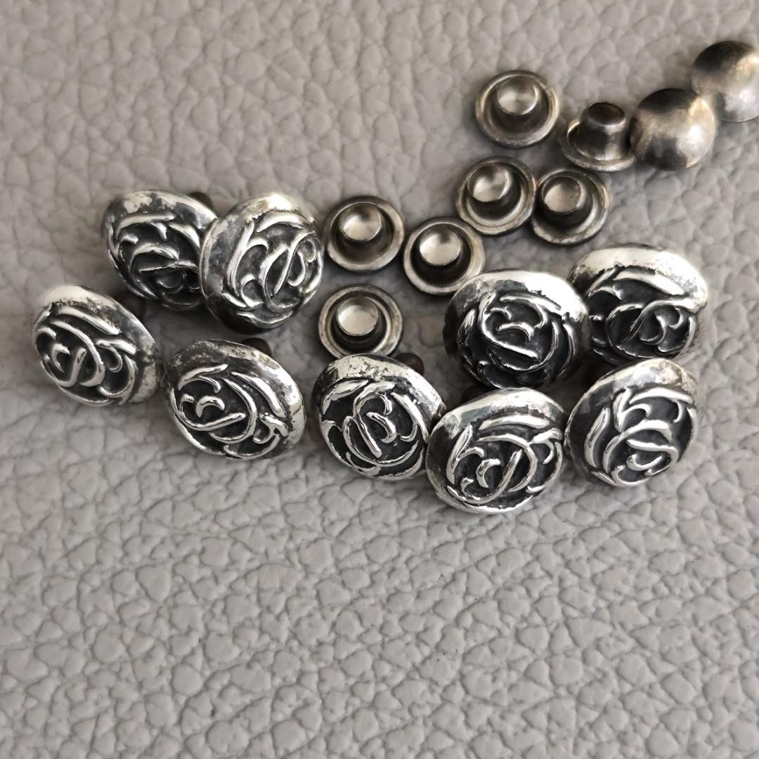 CHROME HEARTS クロムハーツ フローラルボタン スモール 9個