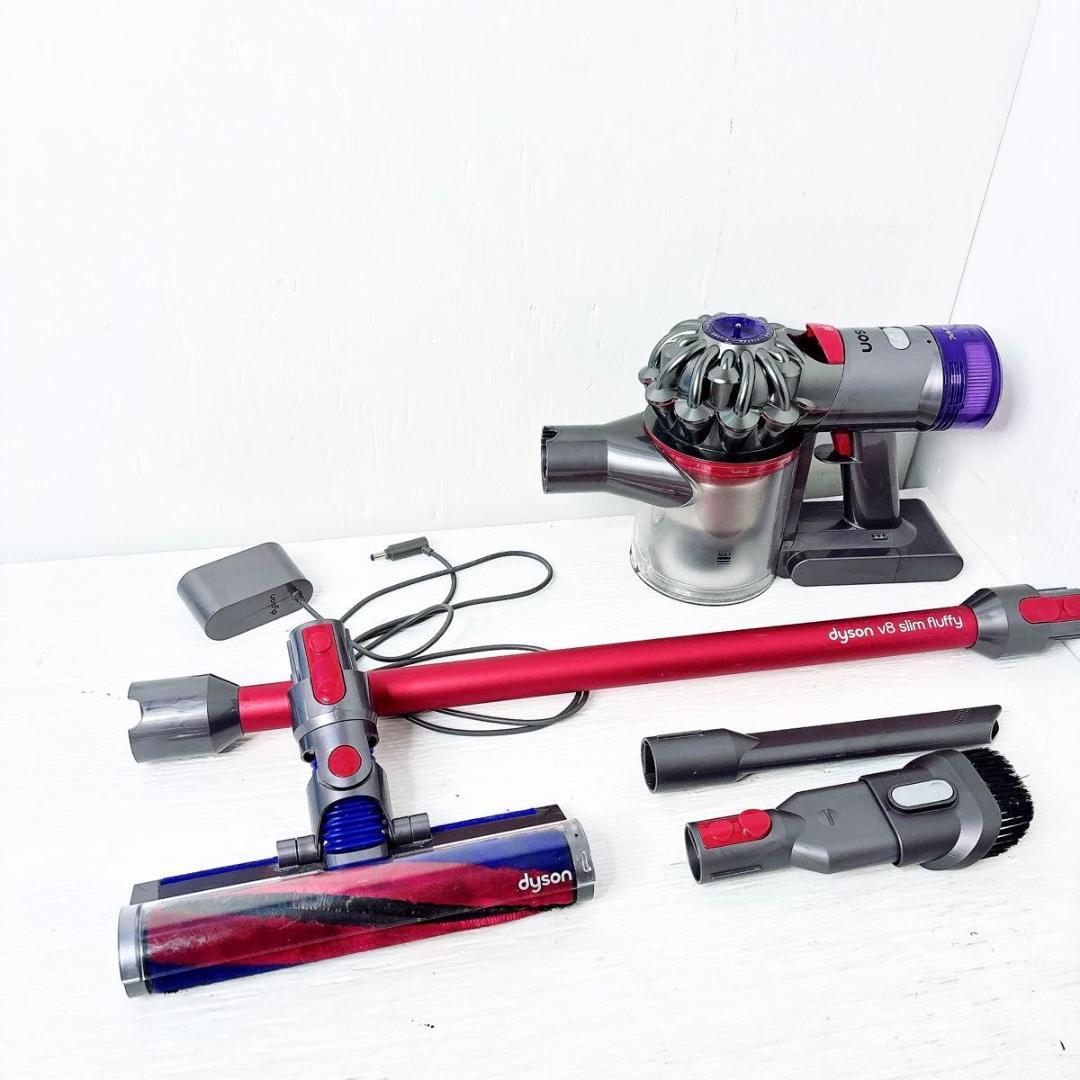 Dyson ダイソン v8 slim fluffy SV10K フルセット 楽天市場】ダイソンV8 Slim Fluffy Extra コードレス 掃除機 Dyson