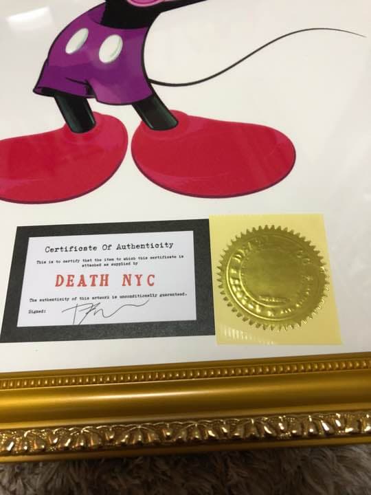 額付き 新品 モデル限定ミッキーマウス×ルイヴィトンサイン有証明書付属ポスター