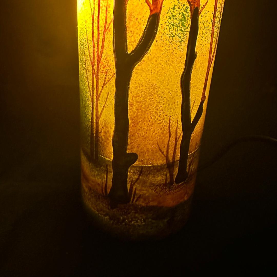 ドームナンシー 筒型 大 卓上証明 高さ22cm 被せガラス アンテルカ