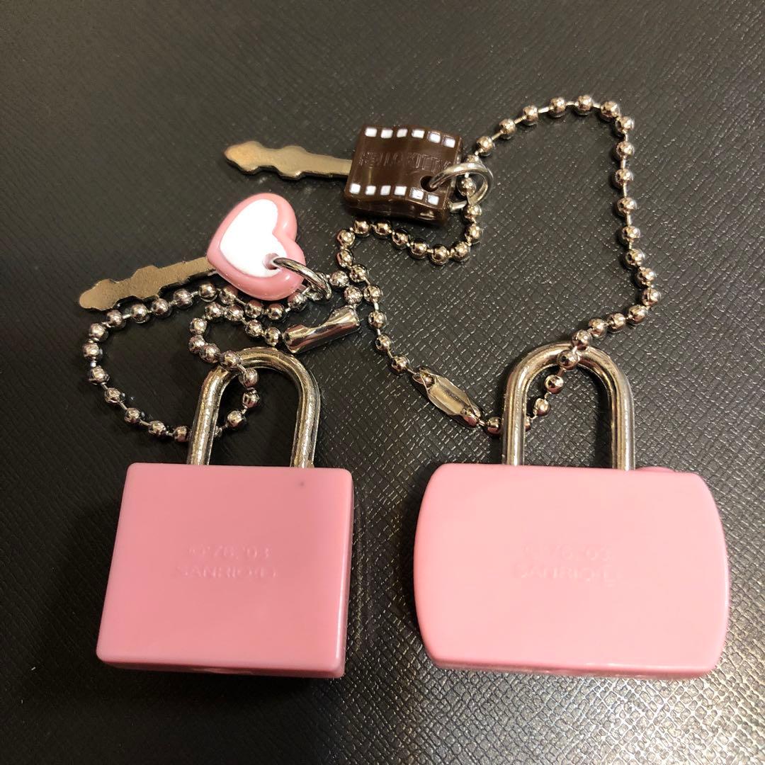 2003年 ハローキティちゃん 南京錠 鍵 セット キティちゃん サンリオ