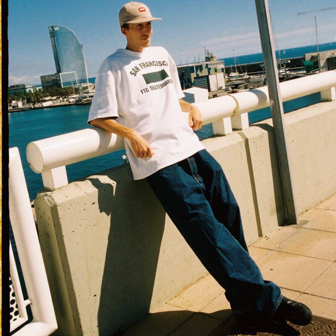 スケートボード FTC REVERSIBLE TEE WHITE