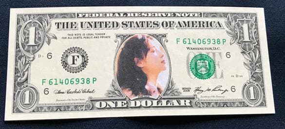 ☆ZARD　坂井泉水　1ドル紙幣　H