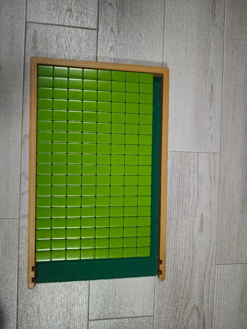 AM-7901A型　雀豪MK3 (マーク3）麻雀牌セット 緑　　　　トレイ付き