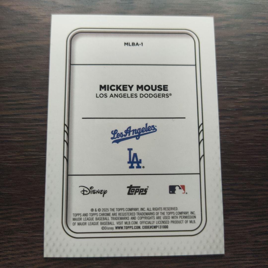 ミッキー ロサンゼルス・ドジャース Topps chromeカード