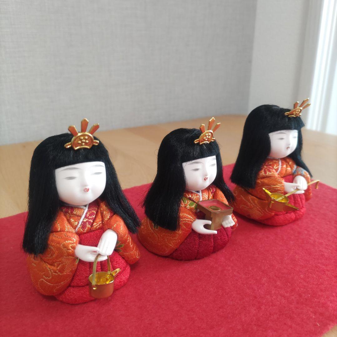 三人官女♡木目込人形♡ひな祭り