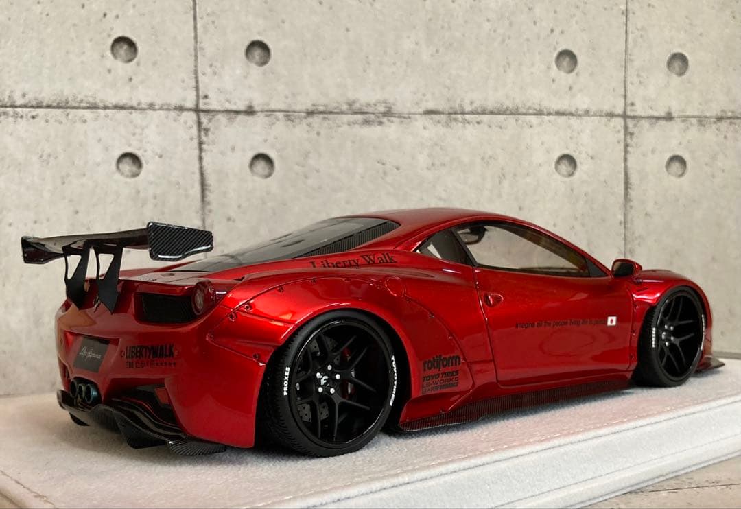 【限定10台】LBWK 1/18 フェラーリ 458 メタリックコルサ　新品